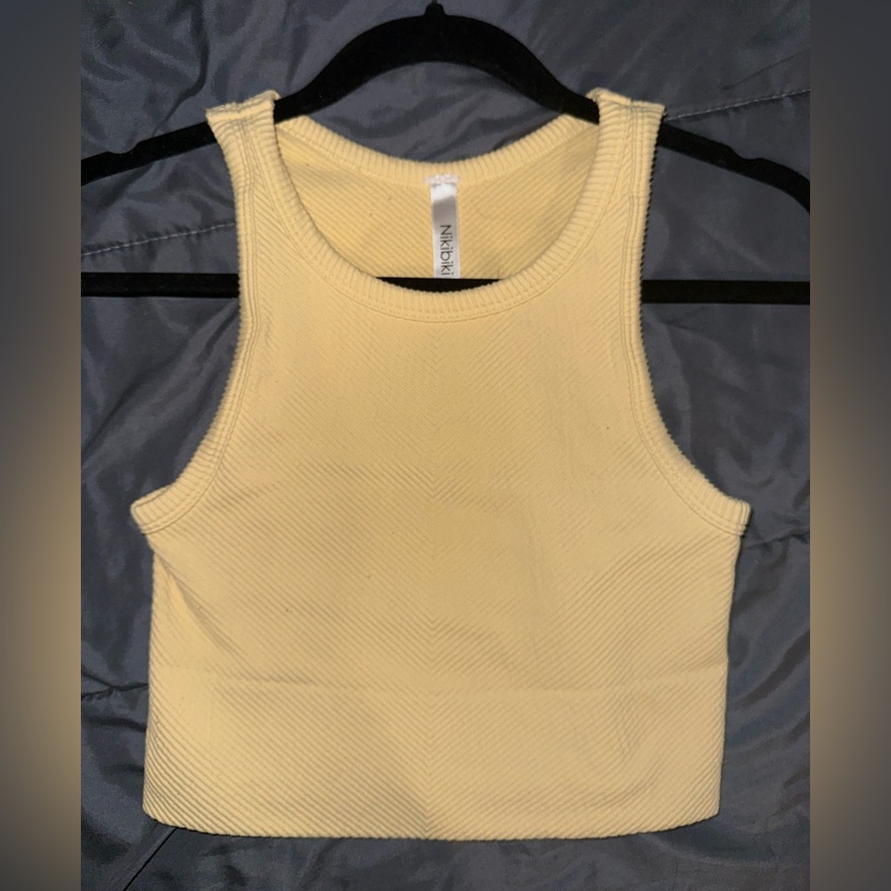 Nikibiki Yellow Ribbed Knitwear